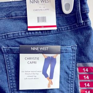 Nine West - Chrystie Capri Jean - Brand new w/Tags / Size 14 -Smoke Free home
